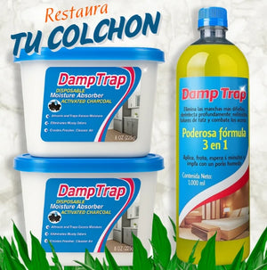 KIT -Espuma Quita Manchas + 2 Filtros de Carbón Activado